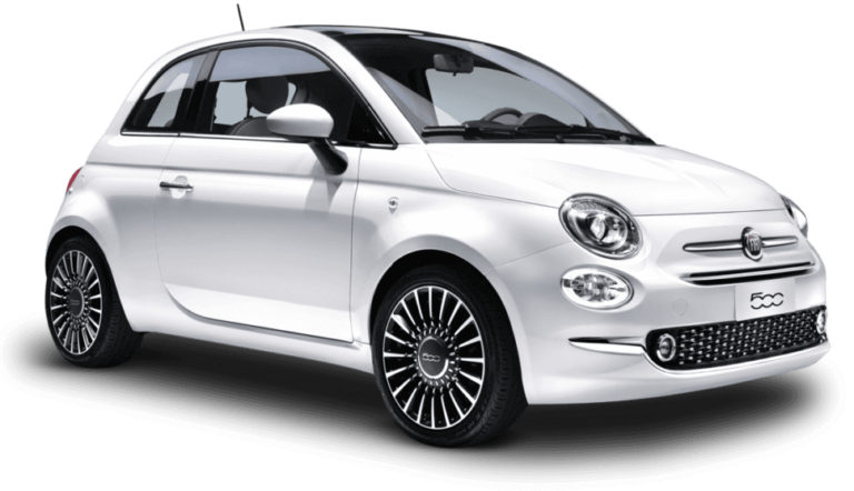 White Fiat 500