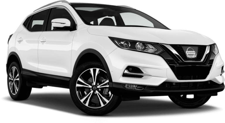 White Nissan Qashqai